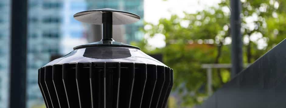 Cendrier design noir