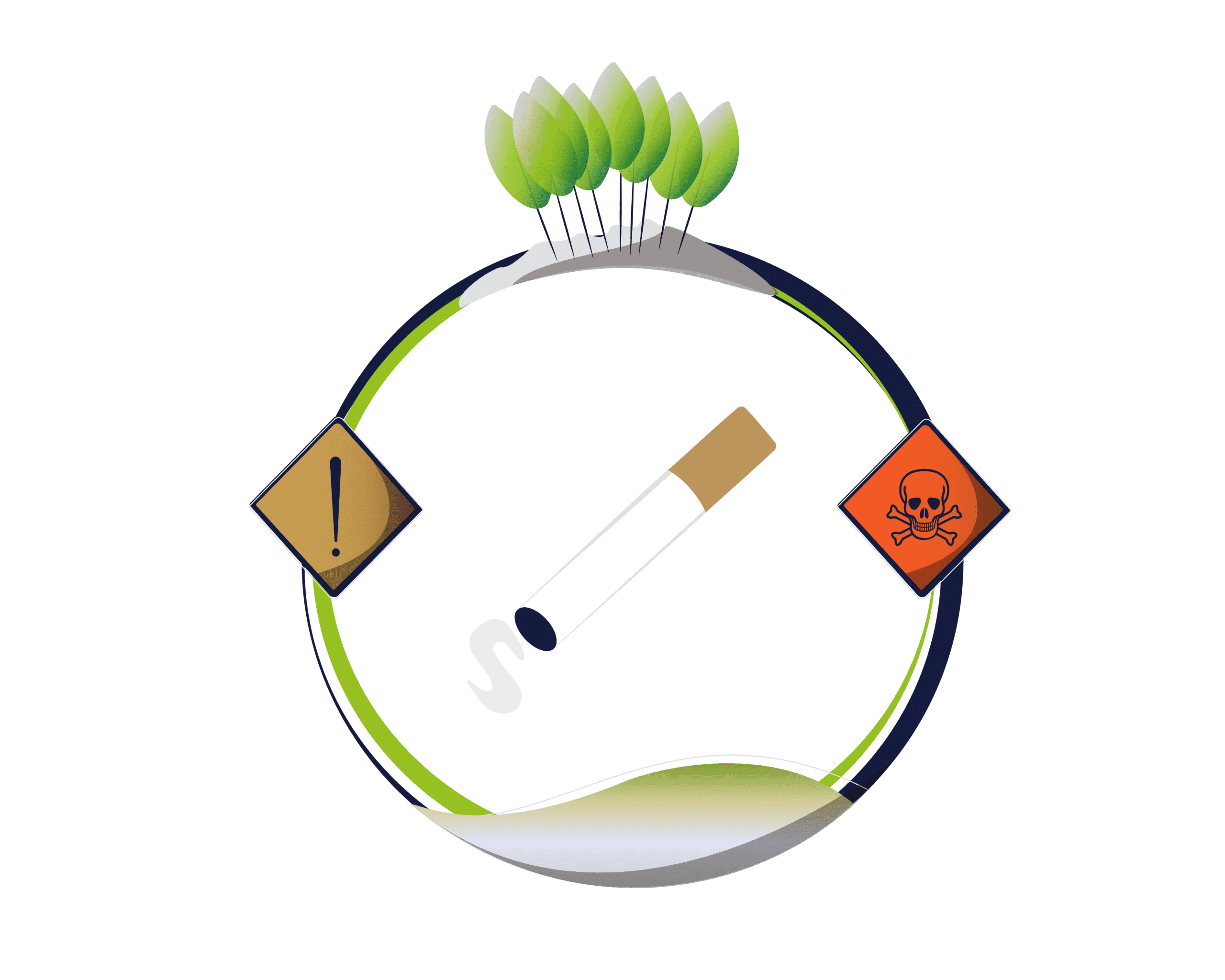 Mégot pollue planète