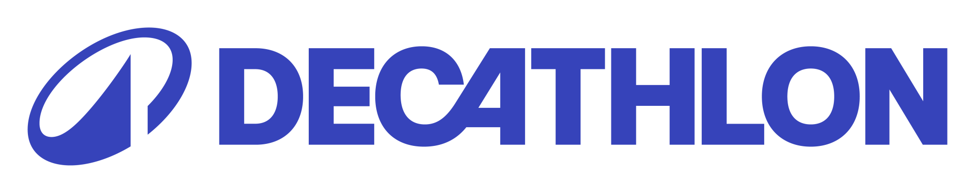 Logo Decathlon écriture bleu