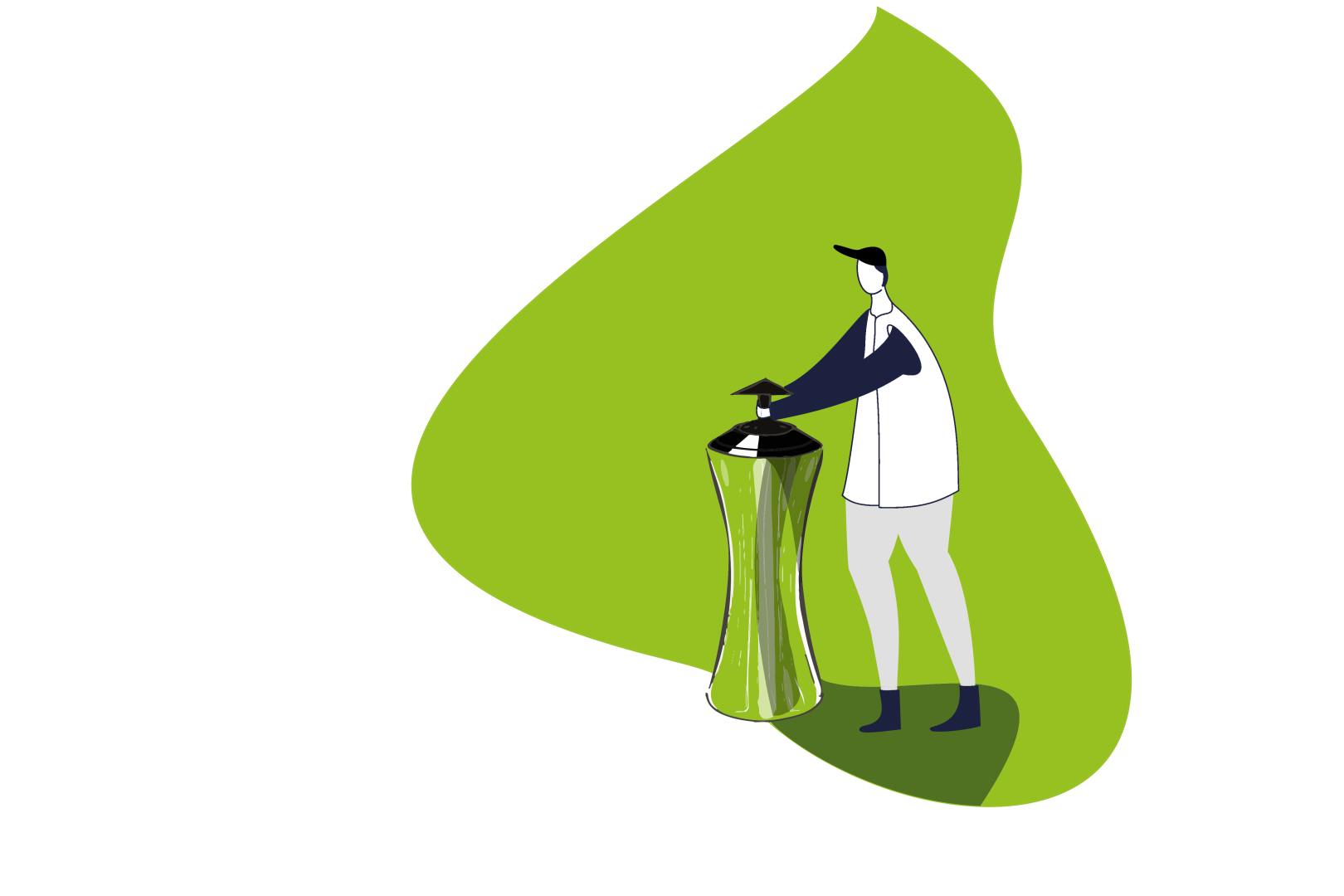 Image illustrant un installateur qui fixe un mobilier