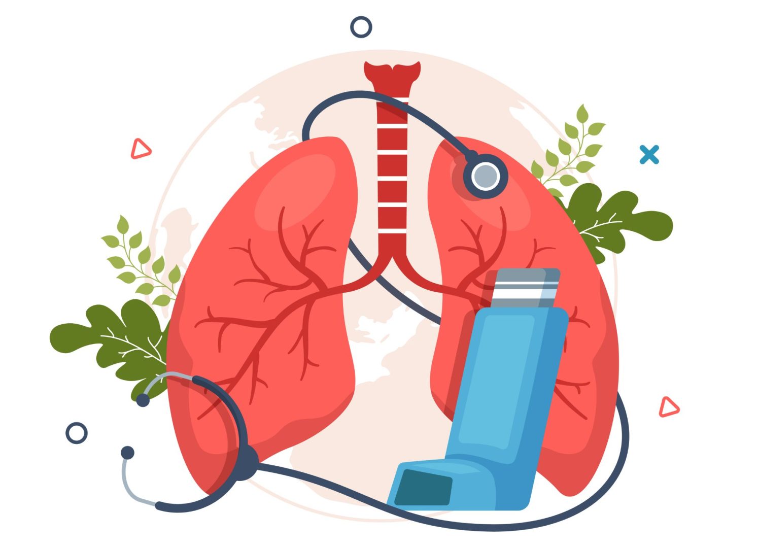 Pictogramme de poumon en bonne santé